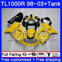 +Tank For SUZUKI SRAD TL 1000 R TL1000R 98 99 00 01 02 03 304HM.13 TL1000 R TL 1000R 1998 1999 2000 2001 2002 2003 Fairings Glossy yellow