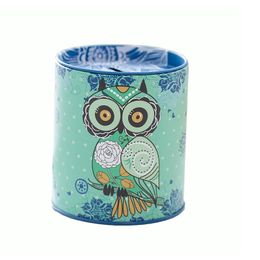 Owl Cartoon Pen Holder Vase Colour Pencil Box Makeup Brush Stationery Desk Set Tidy Design Piggy Bank Christmas Gift