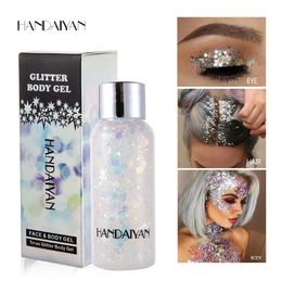 9 Colours mermaid scale face sequin body lotion glitter eye shadow Colourful Polarised stage makeup HANDAIYAN free ship 24