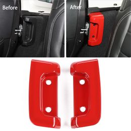 Rear Door Lock Inside Decorative Cover RED For Jeep Wrangler JL 2018 Factory Outlet High Quatlity Auto Internal Accessories