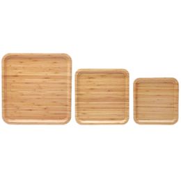 Newest Square Portable Innovative Design Plate Bamboo Wood Tray Handroller Storage Display Bong Smoking Pipe Herb Grinder Cigarette Tool DHL