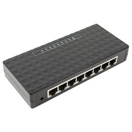 Freeshipping 8-Port Gigabit Switch HUB LAN 10/100/1000Mbps Full-Duplex Gigabit Ethernet Desktop Network Switches