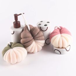 Wholesale Shower Loofah Bath Sponge Pouf Nonrun Finish Turtle Shaped Colorful Pouf Bath Tools Soft Comfortable Bath