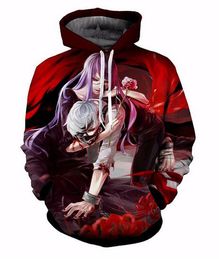 New Fashion Harajuku Style Casual 3D Printing Hoodies Tokyo Ghoul Men / Women Autumn and Winter Sweatshirt Hoodies BQ099