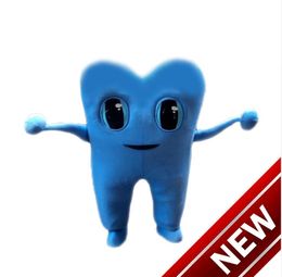 Professional custom Blue Tooth Mascot Costume cartoon Dental clinic advertising character Clothes Halloween festival Party Fancy Dress