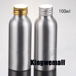 Free shipping 100ml Aluminium small bottles cream bottle containers with Aluminium cap top 300pc/lot