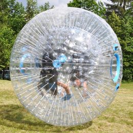 Playhouse Customised 2.5M Water Inflatable Zorb Human Size Hamster Ball For Hill Track Good Quality PVC Grass Ball Snow Rental