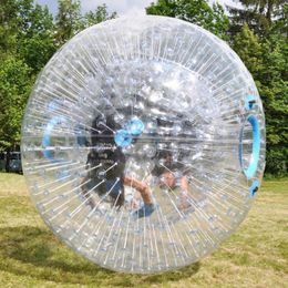 Playhouse Customized 2.5M Water Inflatable Zorb Human Size Hamster Ball For Hill Track Good Quality PVC Grass Ball Snow Rental