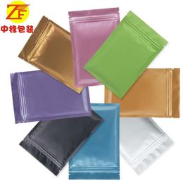 Factory direct blue Aluminium foil Zip bag snacks plastic sealed bags tea powder bags can be printed custom