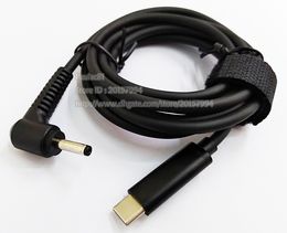 Type-C Cables, 90 Degree Angled DC 3.5*1.35mm Male to Type C Male PD Charging Power Adapter Cable For Laptop/2PCS