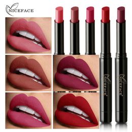 NICEFACE 16 colors Matte Lipstick pencil for Lips Waterproof Long Lasting Nourishing Lipstick Tint Nude Cosmetics Lipstick Makeup DHL 192pcs