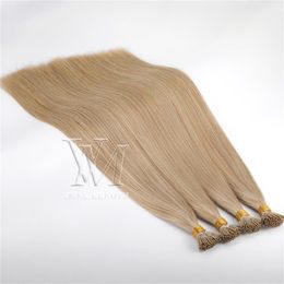 VMAE High Quality 1g/s 100g double Drawn Pre Bonded Keratin Capsule Brazilian Virgin Stick I Tipped Straight Human Hair Extensions