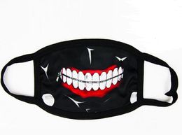 Party Anime Terrible Zipper Teeth Mask Adult Teen Fun Fancy Dress Lower Half Face Mouth Muffle Mask Reusable Dust Warm Windproof Cotton Mask