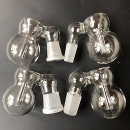 Glass Ash Catcher Bowls With Bubbler And Calabash Male Female 10mm 14mm 18mm Joint Glass Perc Ashcatcher Bowls For Glass Bongs Oil Rigs