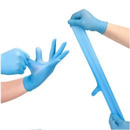 100pcs disposable deep blue or light blue nitrile gloves for household cleaning Food Glove Household-Cleaning using