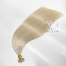 VMAE Human Unprocessed Virgin Hair Extensions Straight European One Donor Cuticle Aligned Double Drawn Micro Loop Nano Ring