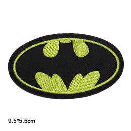 2018 New Arrival Real Parches Embroidery Stickers Batman For Character Movie Classic Bat Logo Iron On Applique Morale Patch