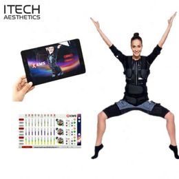 Wireless EMS Training Machine Body Fitness Suit Jacket Vest Xbody muscle stimulation Equipment Pad Control Sport club Gym Indoor outdoors
