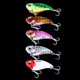 HENGJIA hot sale Metal VIB fishing lure 3.5cm 4.5cm 5cm Artificial pesca Hard bait Wobbler Sinking tackle with different size hook