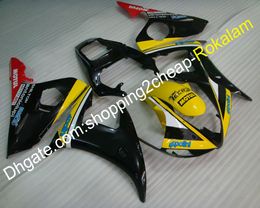 Popular Cowlings Kit YZF600 R6 05 Fairings For Yamaha YZF 600 R6 2005 Parts Yellow Black Red Bodywork Motorcycle Fairing (Injection molding)