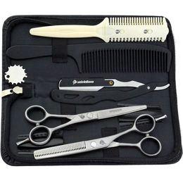 5.5 inch hot sale cutting hairdressing scissors kit thinning shears cheap clipper hairstylist razor hair salon tools