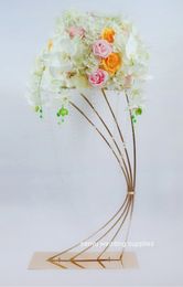 New style Acadia Floral Columns Square Frame Flower Vase Column Stand For Wedding Event Party Decoration senyu0161