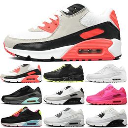 Großhandel Nike Air Max 90 Airmax 90s Tennisschuhe Der 90er Jahre Laufschuhe Für Herren Damen Triple Schwarz Weiß USA Oreo BLACK Damen Trainer Großhandel Nike Air Max 90 Airmax 90s Tennisschuhe Der 90er Jahre Laufschuhe Für Herren Damen Triple Schwarz Weiß USA Oreo BLACK Damen Trainer