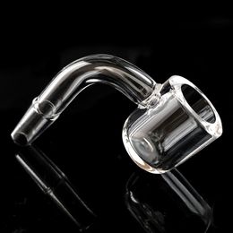 4mm Flat Top Quartz Banger 10mm 14mm 18mm Male/Female polished joint flat bowl for glass bong dab rigs water pipe for smoke