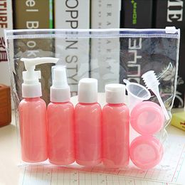 New 9pcs Set Empty Tubes Cosmetic Cream Travel Lotion Containters Packing Shampoo Bath Container Portable Bottle dropship