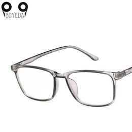 Wholesale-BOYEDA Brand Design Retro Clear Frame Optical Glasses Frame Fe Transparent Eyeglasses Nerd Spectacles Fake Glasses Unisex