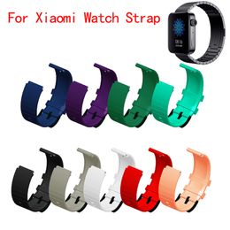 Silicone Strap for Xiaomi MI Smart Watch Sport Replacement Bracelet Watch Band for Xiaomi Watch Band 2019 With Adapter Connector