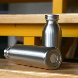 Hot Sale 12oz Stainless Steel Milk Bottle with Lid Milk Jar Beer Bottle Vacuum Insulated Water Bottle for Juice