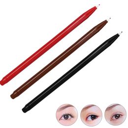 Permanent Makeup Marker Pen Waterproof Eyebrow Tattoo Pen Cosmetic Positioning Tool For Salon and Home Use