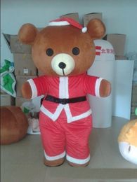 2018 High quality hot Adult Mascot Costume Christmas Bear Family Costume Christmas Birthday Party Dress Masoct Costume