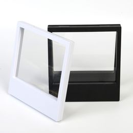 180*200*20mm Clear PET Membrane box Holder Floating Display Case Earring Gems Ring Jewellery Suspension Packaging Box