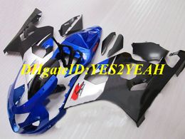 Top-rated Motorcycle Fairing kit for SUZUKI GSXR600 750 K4 04 05 GSXR600 GSXR750 2004 2005 ABS White blue black Fairings set+Gifts SG34