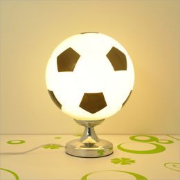 Eye Protection Writing Reading Table Lamp Bedroom Bedside Lamp Creative Football Basketball Table Lamp Boy Room E27 Socket