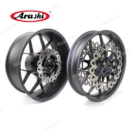 Arashi For Honda CBR1000RR 2004 2005 Front Rear Wheel Rim and Brake Discs Rotors Kit CBR 1000 RR CBR1000 1000RR