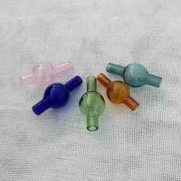 OD 20mm Smoking Accessories 6 Colours Heady Unique Ball Shape Style Carb Caps Dome For Quartz Banger Nails Glass Water Bongs Glass Bubble