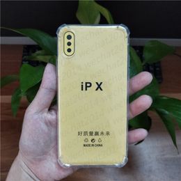 3000PCS 1MM Shockproof Clear Transparent Soft TPU Case Cover for iPhone 11 Pro Max X Xs Max Xr 6 7 8 Plus free DHL