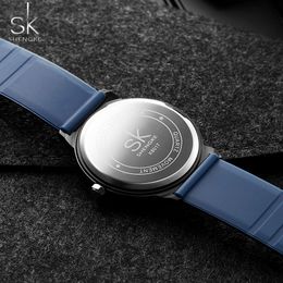 Shengke Mens Watches Brand Luxury Ultra-thin Analog Quartz Wrist Watch Sport Watch Reloj Hombre Bayan Saat Casual Wristwatches269d