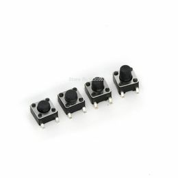 drucktasten-reset Rabatt 100 stücke SMD 6 * 6 * 4.3 6 * 6 * 5 6 7mm 6x6 4pin taktile Takt-Push-Button Micro-Switch Selbstrücksetzungsschalter