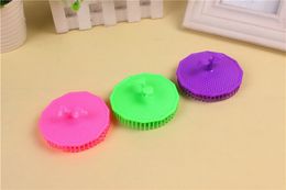 Foreign trade source color shampoo brush comb plum hair head massage brush plastic hair care cleaning