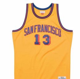 Custom Men Youth women Vintag Sanfrancisco 1962-63 Wilt Chamberlain College Basketball Jersey Size S-4XL or custom any name or number jersey