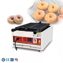 Commercial mini donut maker digital display temperature control 17-hole waffle donuts maker electric cake machine snack equipment