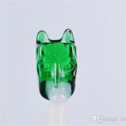 Green glass adapter , Wholesale Glass bongs Oil Burner Glass Pipes Waters Pipe Oil Rigs Smoking Free Shipping