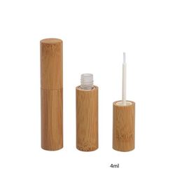 100pcs 4ml Handmade bamboo eyeliner tube cosmetics DIY Natural bamboo packaging empty bottle SN2701