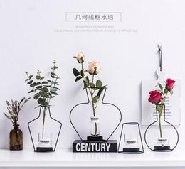 Nordic creative home indoor simulation flower flower arrangement flower vase decoration ornaments tea shop nail shop display