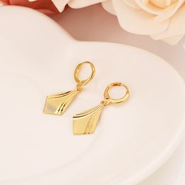 Light Fine 24 k Yellow Solid Gold surface Knife Earrings for Women's/Girls African Beautiful Earrings Ethiopian Jewelry,Nigeria