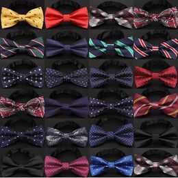 Christmas Bow Tie Men's Fashion Black knot Bowtie business wedding men formal necktie For Accessories